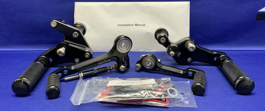 Sato Racing Rear Set Assembly Scrambler 2015-2022 D-SCRAMRS-BK