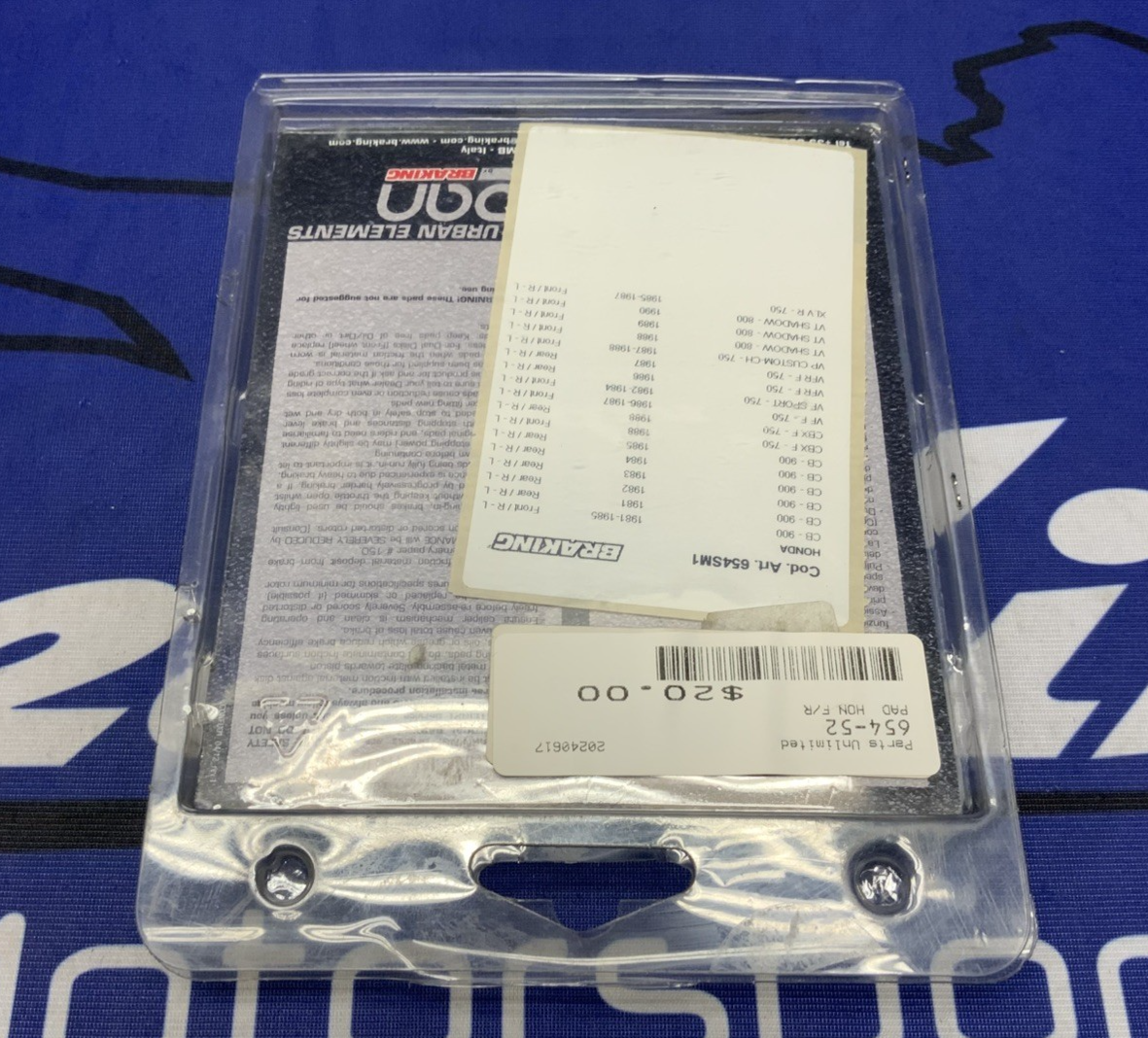 Braking High-Performance Brake Pad Set CB 900 1981-1985 654SM1