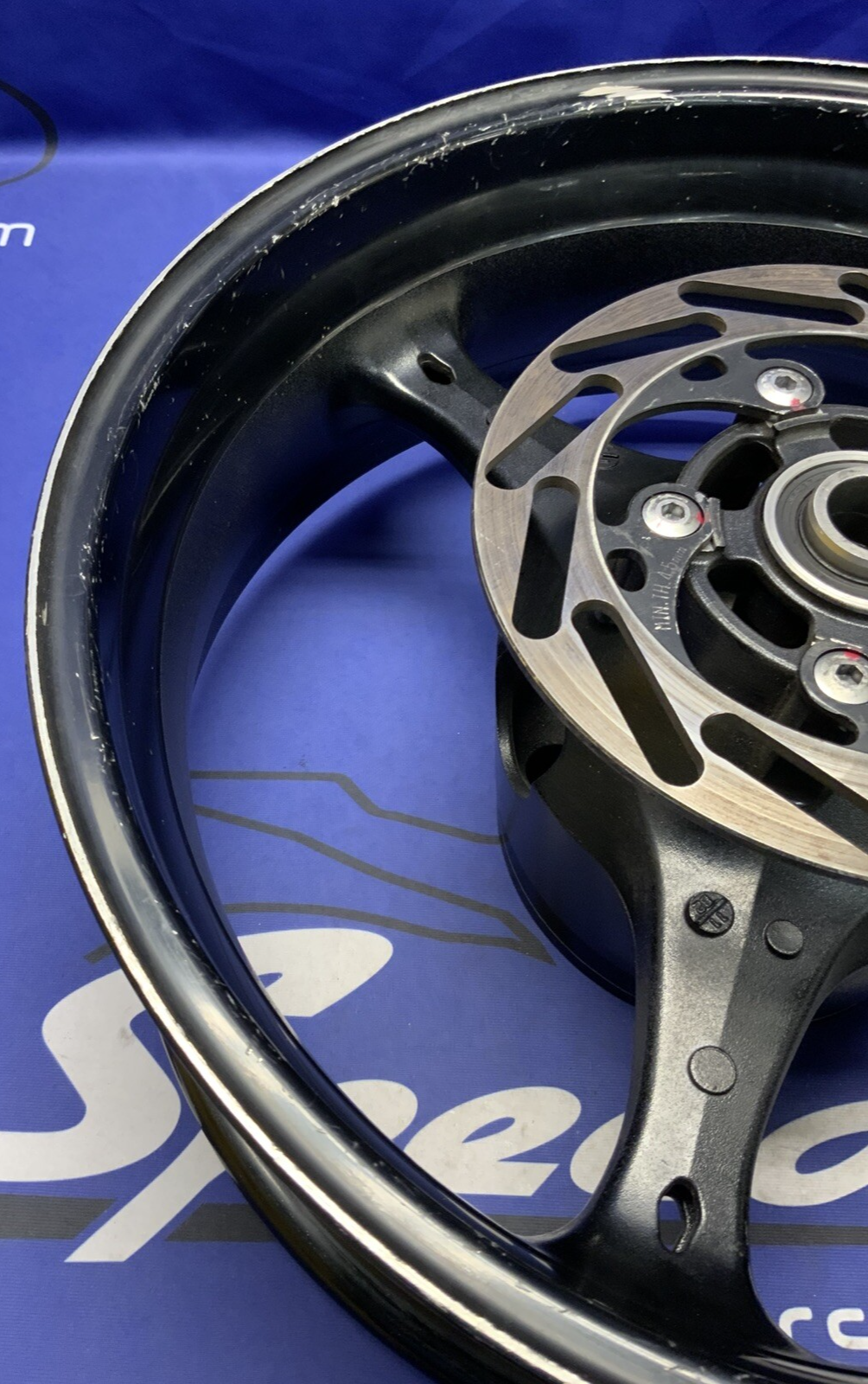 Suzuki Rear Wheel W/ Brake Rotor (Black) GSXR 600/750 06-07 OEM 64111-01H00-019