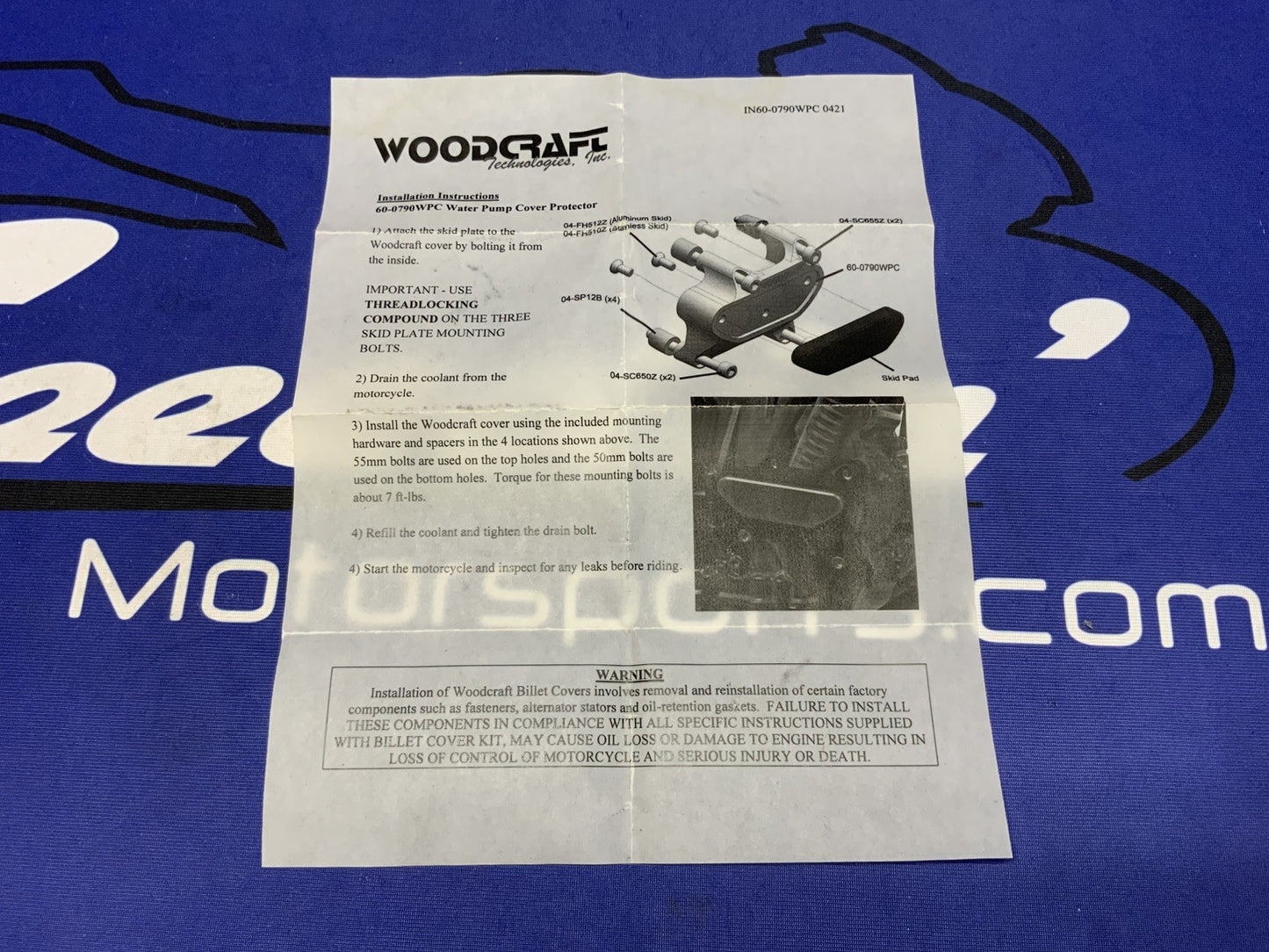 Woodcraft Water Pump Cover Protector KTM 890 Duke/R 2020-2023 60-0790WPC