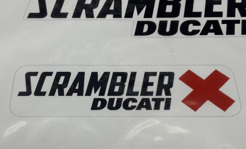 Ducati "Scrambler Logo" Sticker Set OEM 987691867