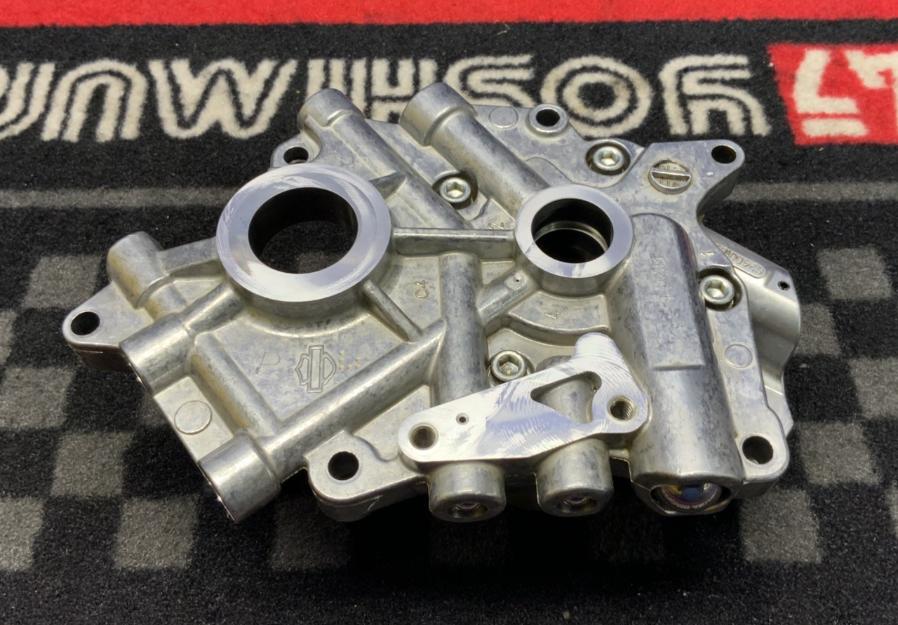 H-D Cam Shaft Support Plate W/ Oil Pump Assy Ultra Limited 2018-24 OEM 25400133