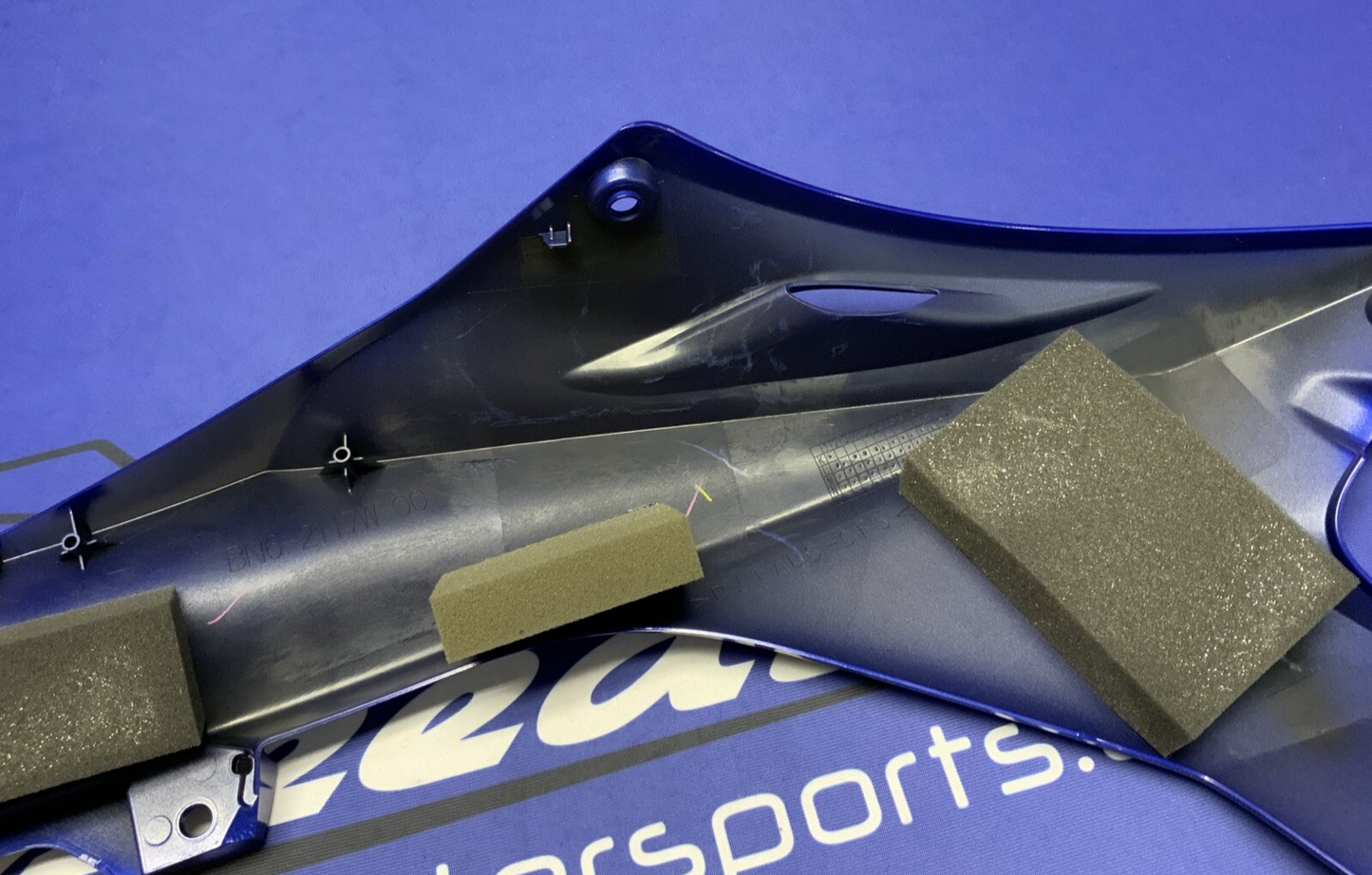Yamaha Right Upper Fairing (Blue) YZF-R6 2017-2024 OEM BN6-2117W-00-P0