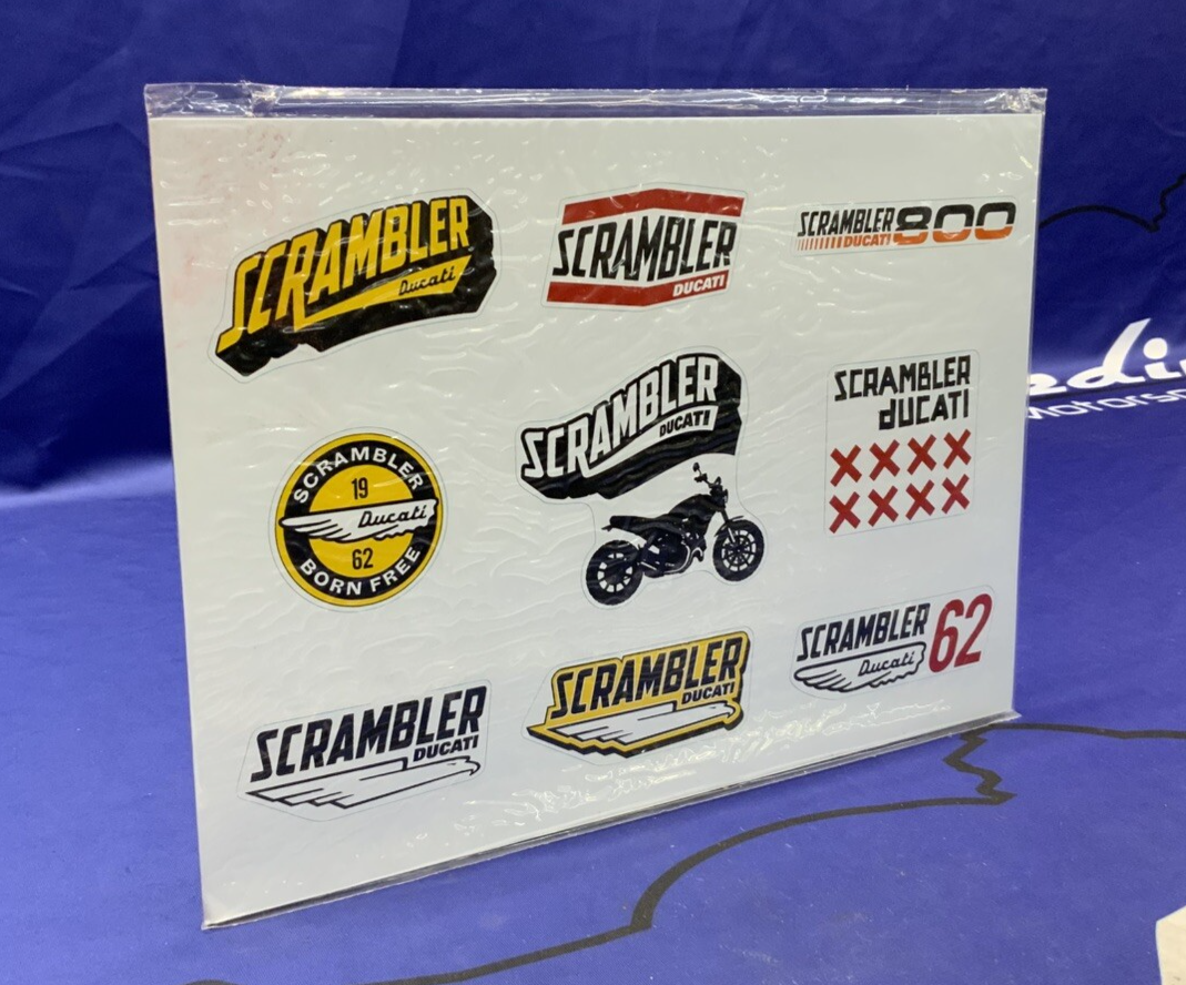 Ducati "Lifestyle Logo" Scrambler Stickers OEM 987691868