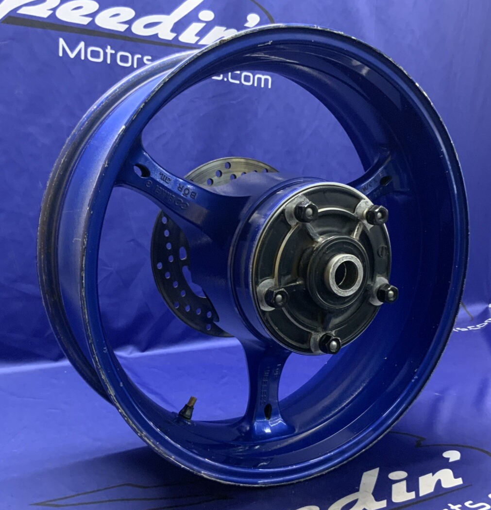 Suzuki Rear Wheel W/ Brake Rotor (Blue) GSXR 600/750 2006-07 OEM 64111-01H00-YLY