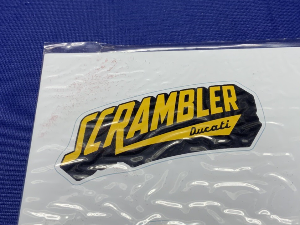 Ducati "Lifestyle Logo" Scrambler Stickers OEM 987691868