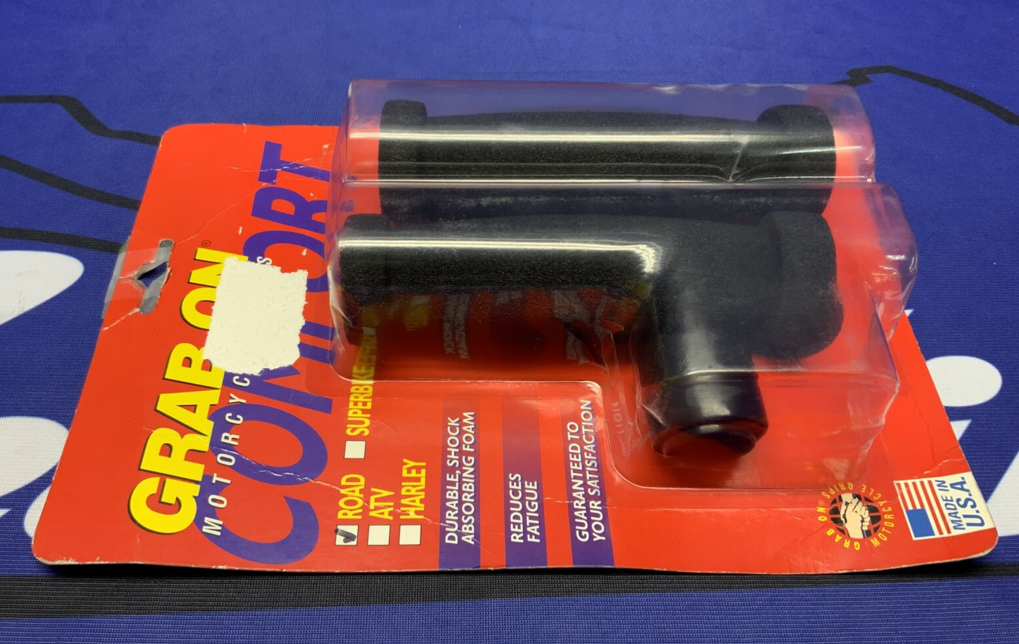Grab On Black Comfort Road Grips 7/8 in. x 5 in. x 1.4 in 179221