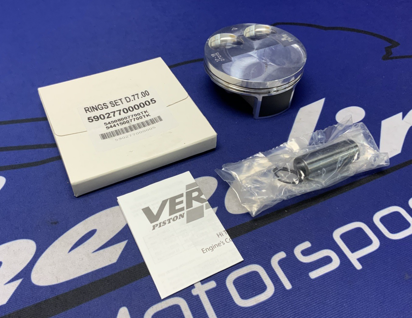 Vertex Piston Kit Forged 76.96/ STD 13.5:1 KX250F 2006-2009 23259B