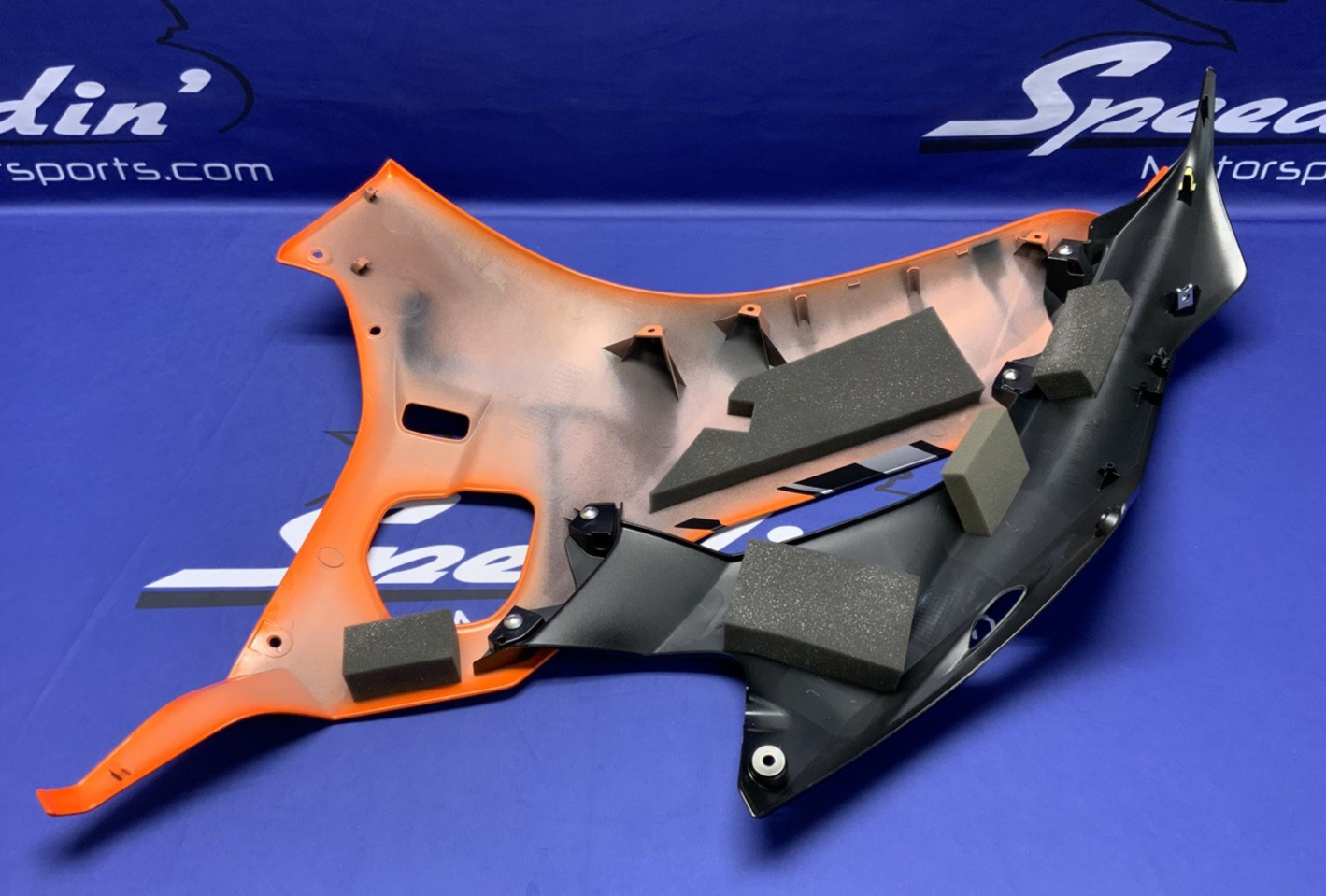 Yamaha Right Complete Fairing (Orange) YZF-R6 2017-2024 OEM BN6-W283V-B0-P4