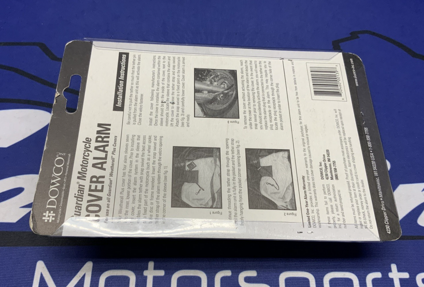 Dowco Guardian Motorcycle Cover Security Alarm system 26038-00