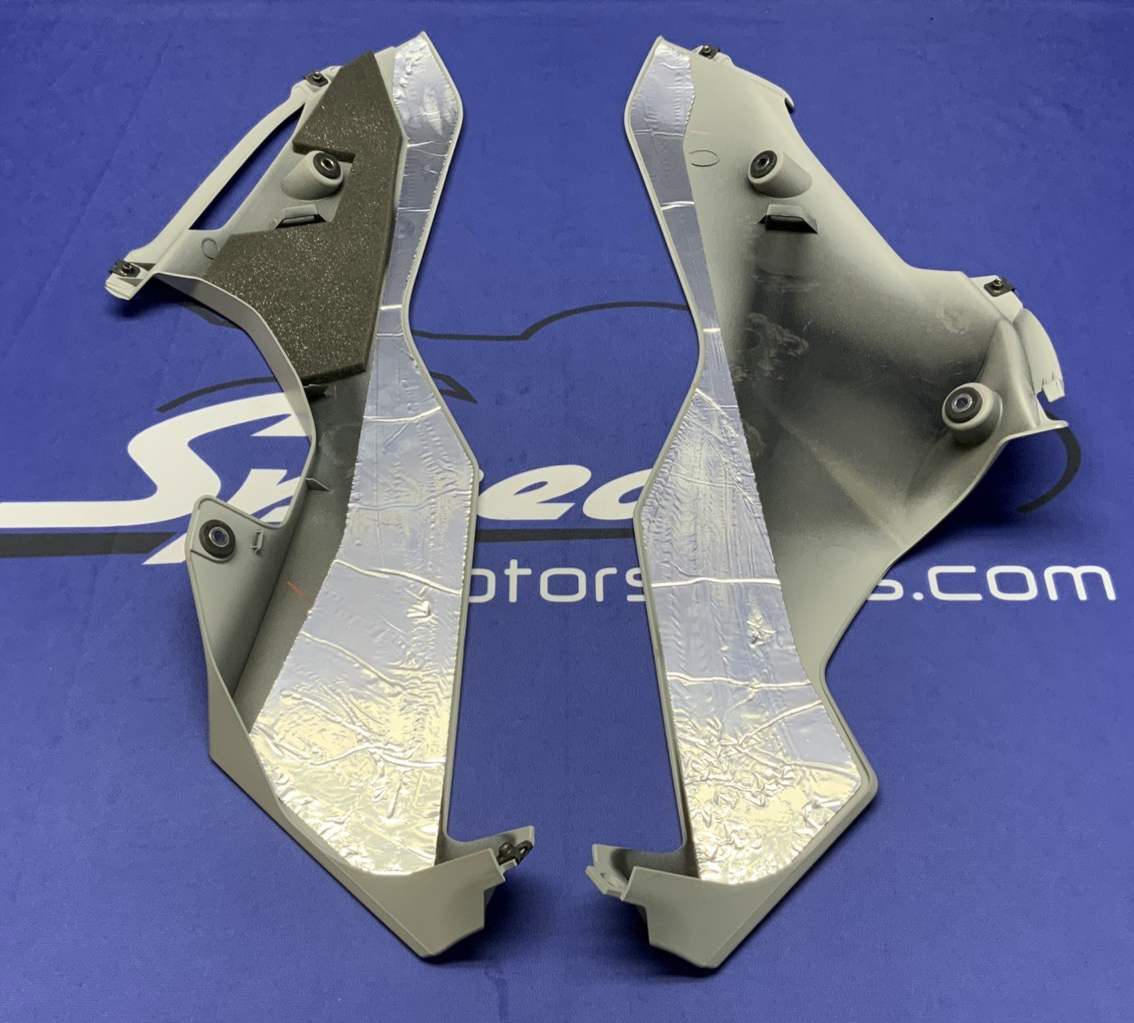 Yamaha Left & Right Lower Fairing Set (Gray) YZF-R6 2017-24 OEM BN6-28385-00-P4