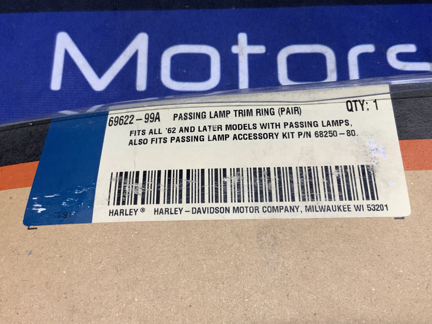 Harley Davidson Passing Lamp Light Rings Several Models OEM 69622-99A