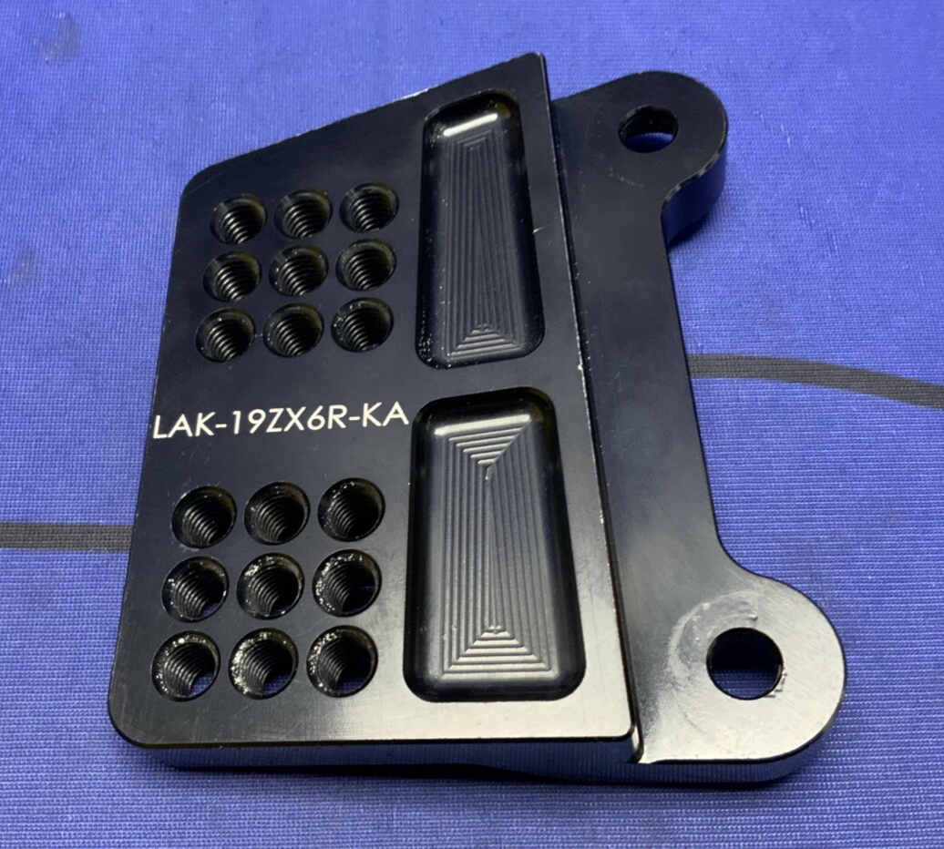 Graves Motorsports Left Hand Rear Set Bracket ZX-6R 2019-2023 LAK-19ZX6R-KA
