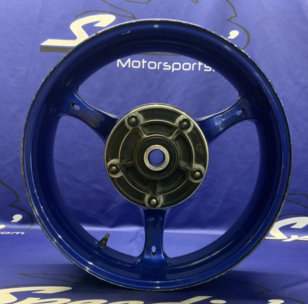 Suzuki Rear Wheel W/ Brake Rotor (Blue) GSXR 600/750 2006-07 OEM 64111-01H00-YLY