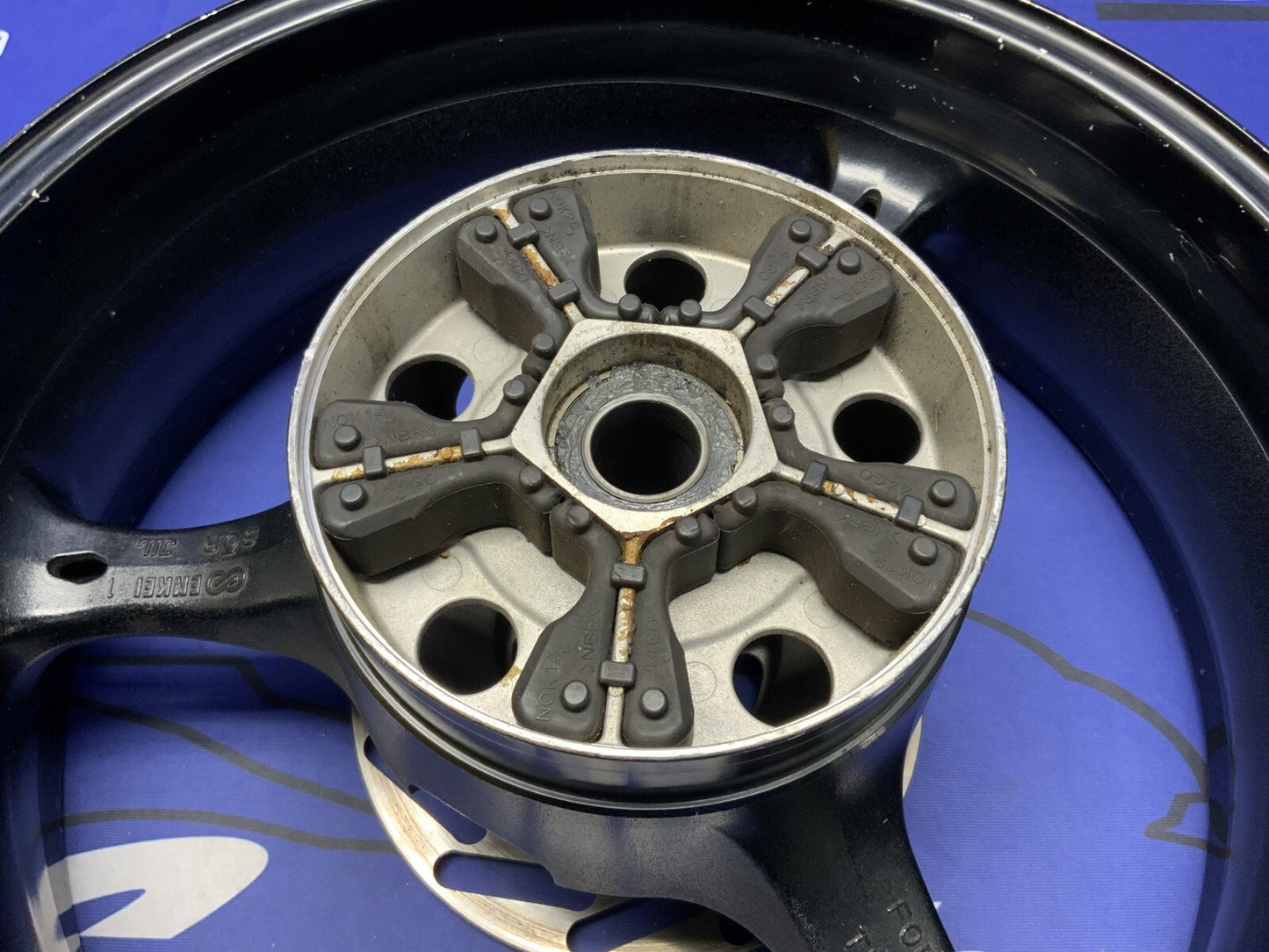 Suzuki Rear Wheel W/ Brake Rotor (Black) GSXR 600/750 06-07 OEM 64111-01H00-019