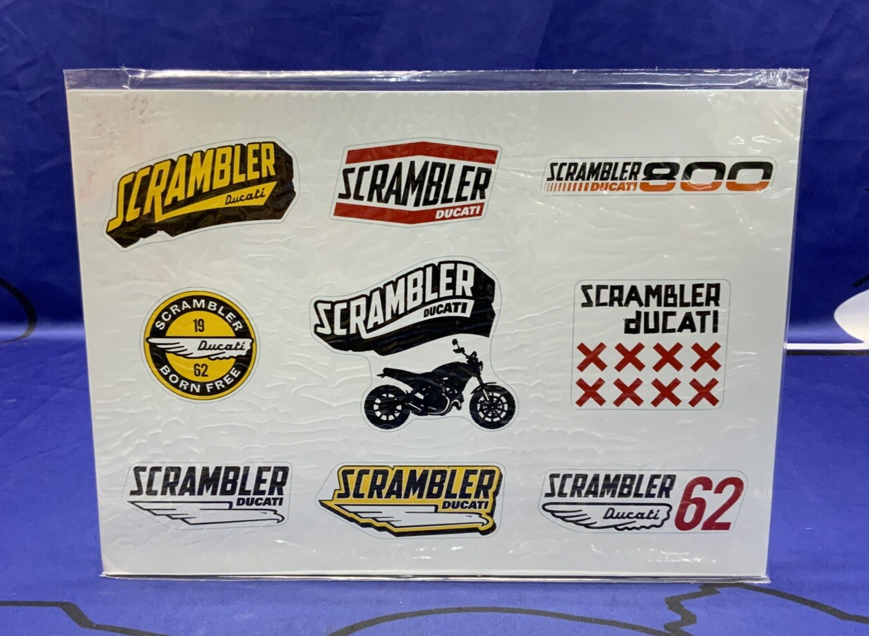 Ducati "Lifestyle Logo" Scrambler Stickers OEM 987691868