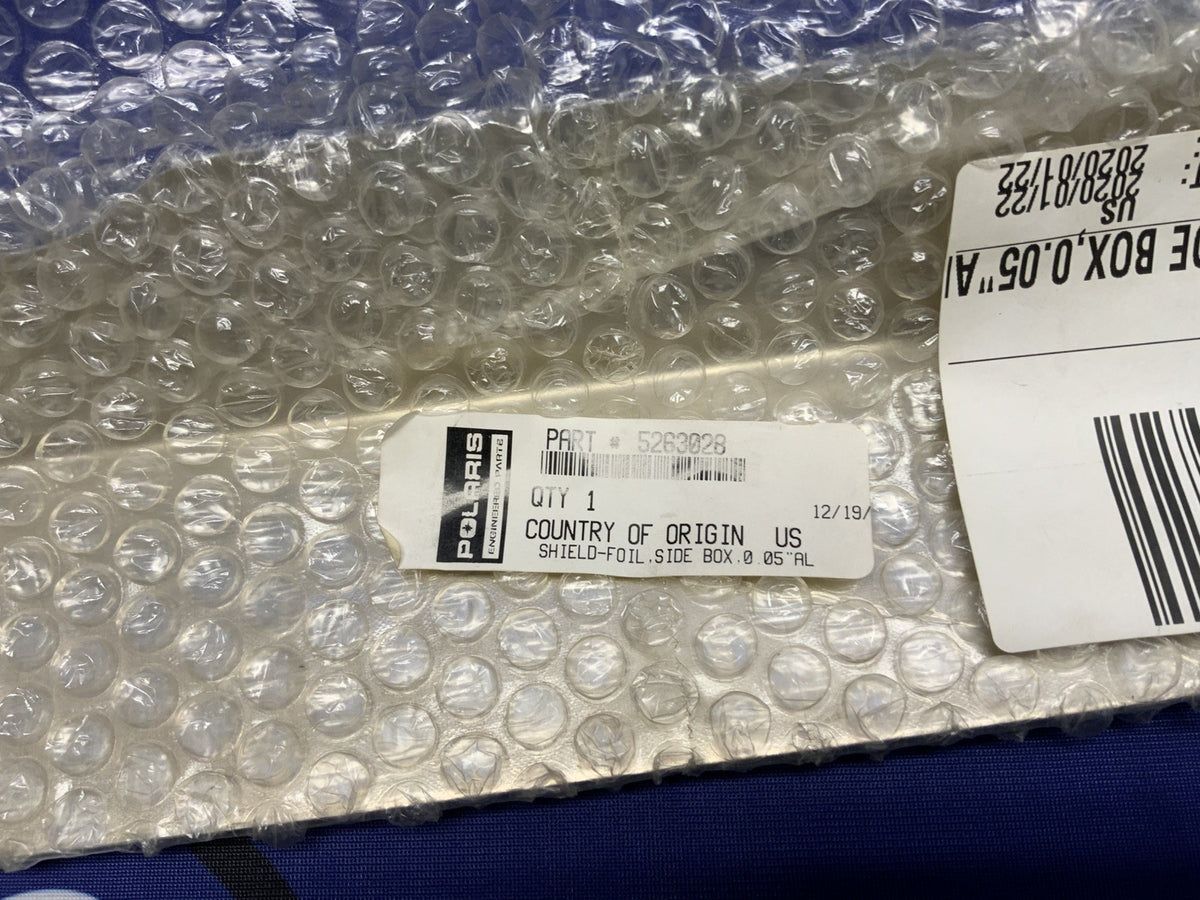 Polaris Side Box Foil Heat Shield RZR XP 1000 2017-2023 OEM 5263028