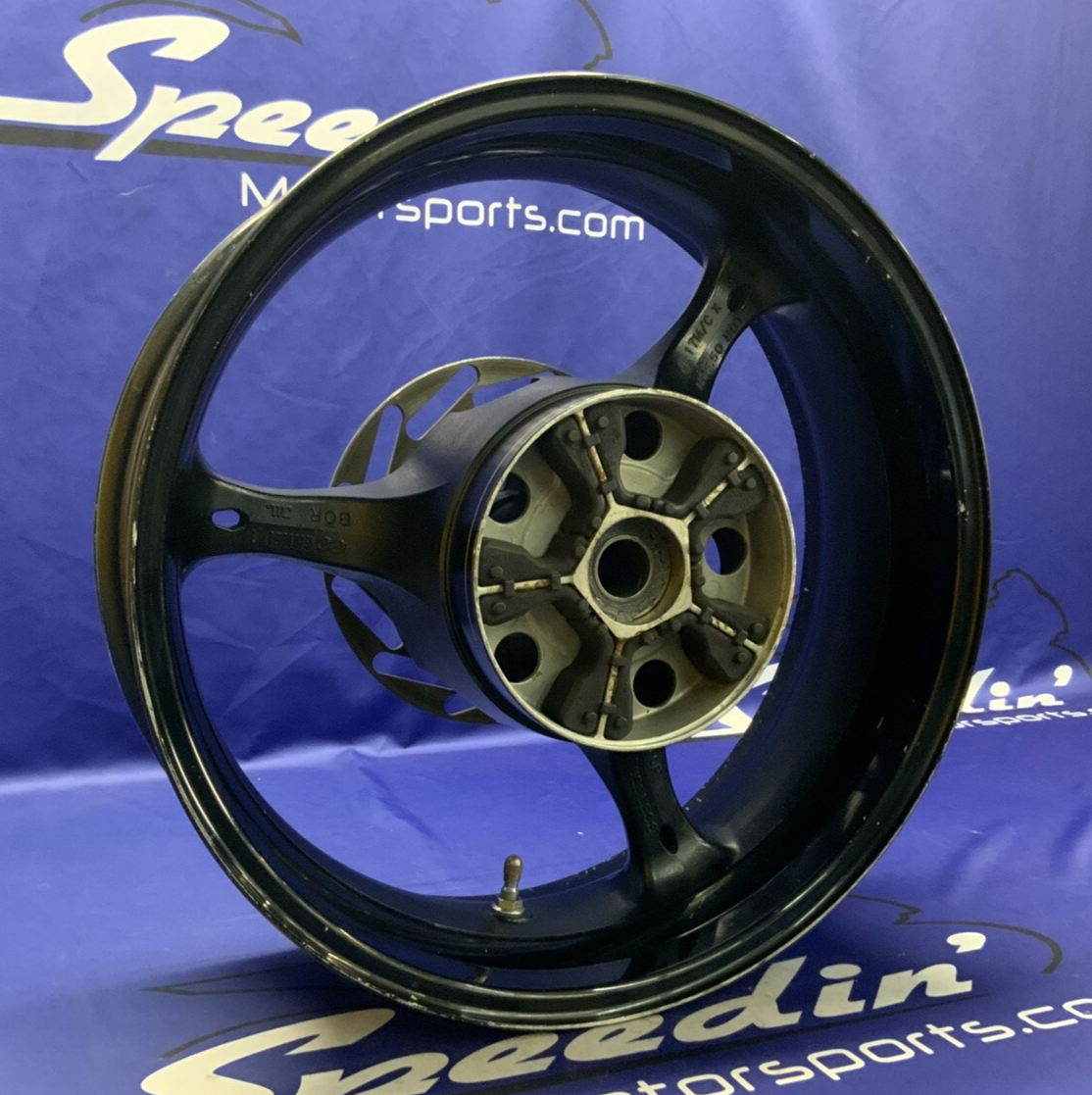 Suzuki Rear Wheel W/ Brake Rotor (Black) GSXR 600/750 06-07 OEM 64111-01H00-019