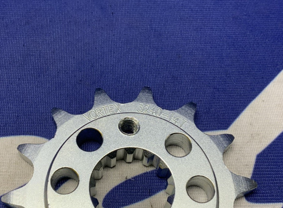 Vortex Racing Front Sprocket (Silver) 14T Z400 2019-2023 3240-14