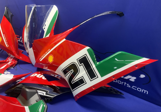 Ducati Troy Bayliss Edition Body Work Set (Ducati Red) Panigale V2 2022-2025 OEM