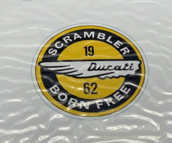 Ducati "Lifestyle Logo" Scrambler Stickers OEM 987691868
