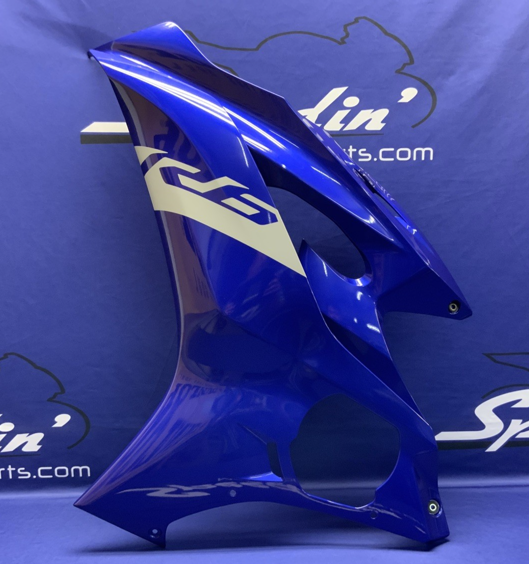 Yamaha Left Complete Fairing (Blue) YZF-R6 2017-2024 OEM BN6-W283U-90-P0
