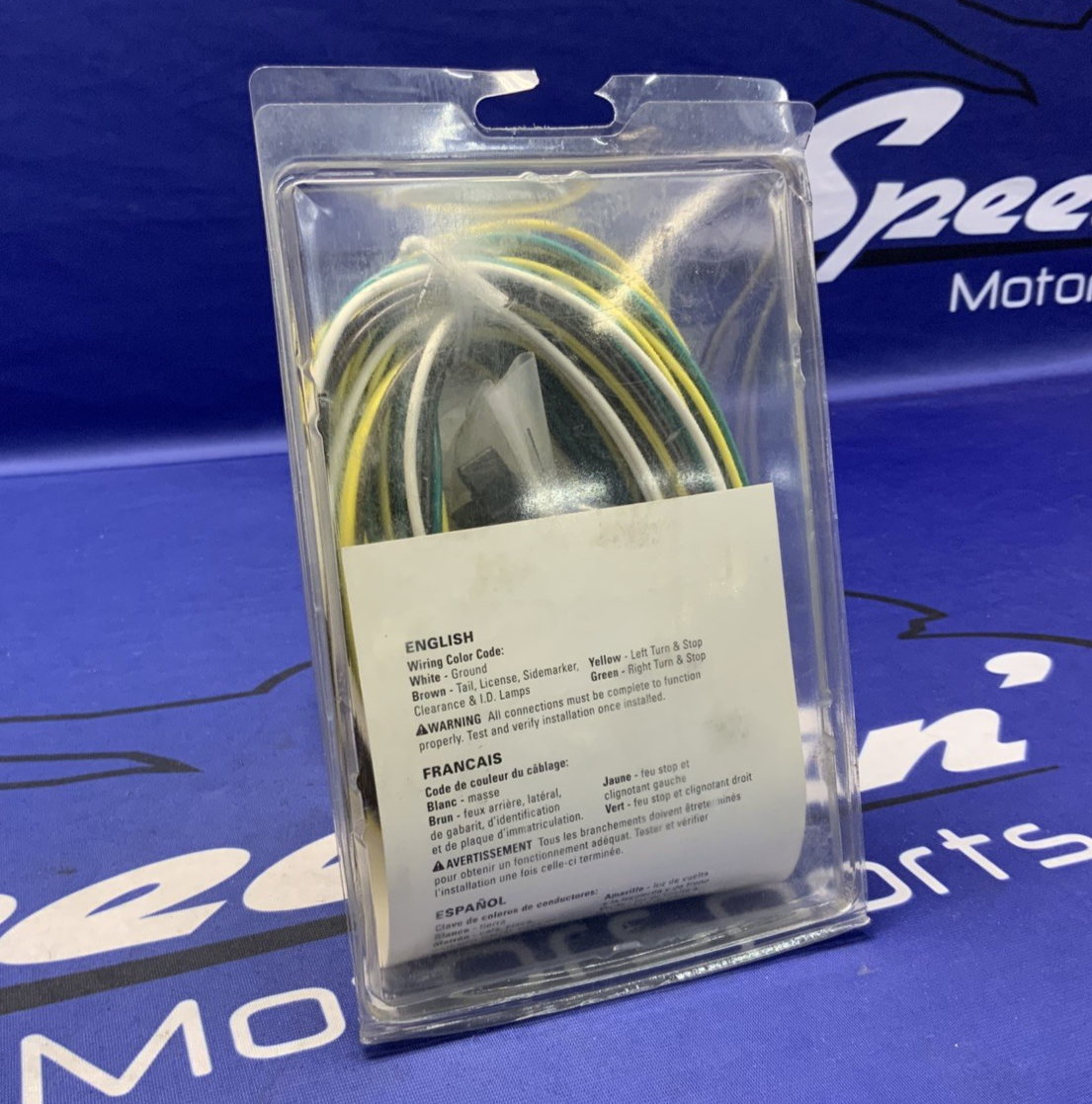 Wesbar Wiring Connector, 4-Way Flat Trailer End, 25ft. Length Wire 707103