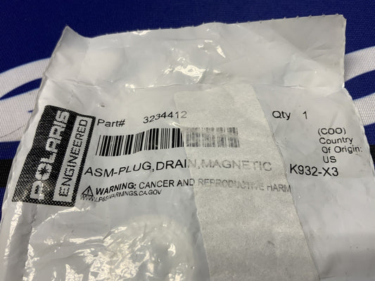 Polaris Magnetic Drain Plug Assembly Sportsman 500 04-25 OEM 3234412