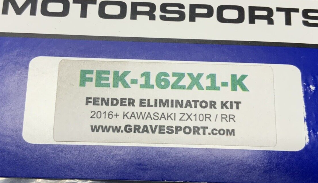 Graves Motorsports Fender Eliminator ZX-6R 2016-2020 FEK-16ZX1-K