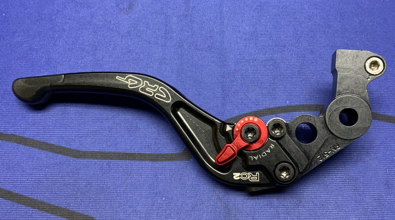 CRG Brake Lever RC2 Short Black & Red ZX10-R 2006-2007 2RN-512-H-B