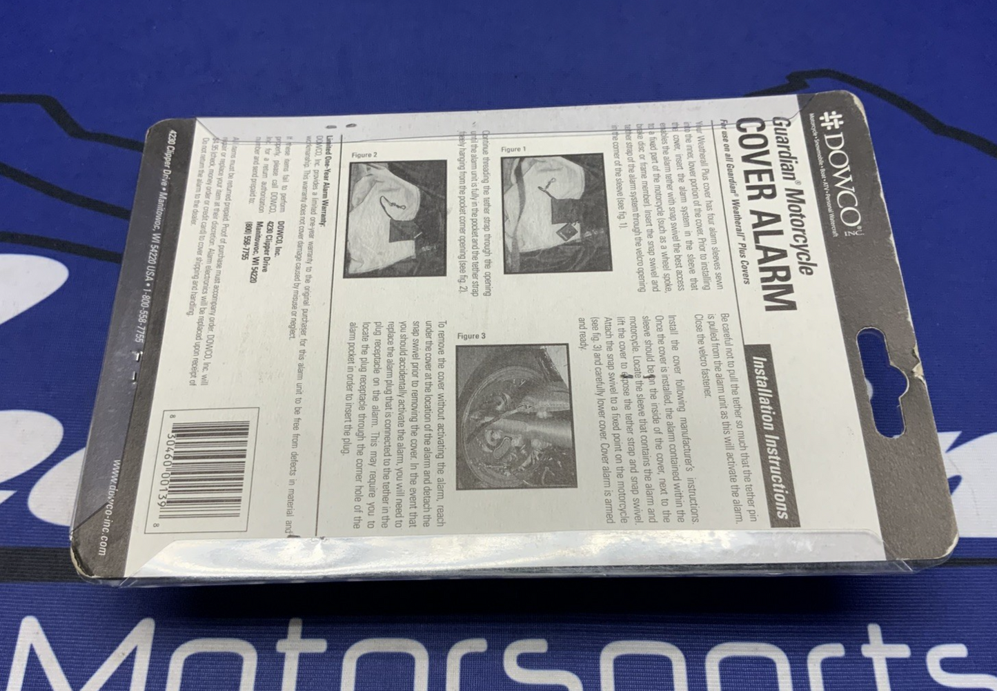 Dowco Guardian Motorcycle Cover Security Alarm system 26038-00
