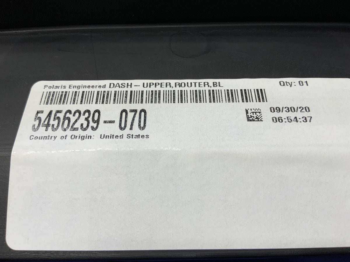 Polaris Upper Dash Router Panel Black Ranger 1000 18-25 OEM 5456239-070