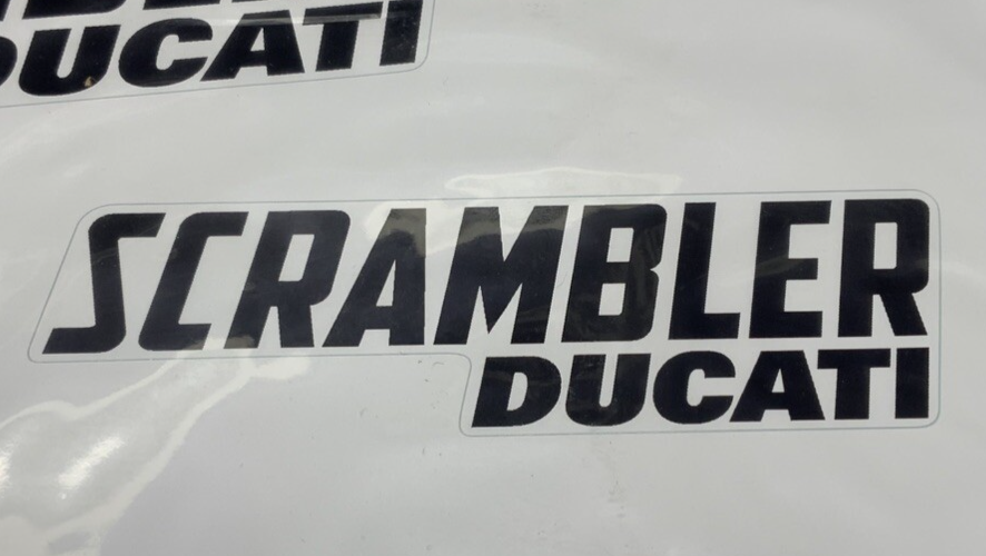 Ducati "Scrambler Logo" Sticker Set OEM 987691867