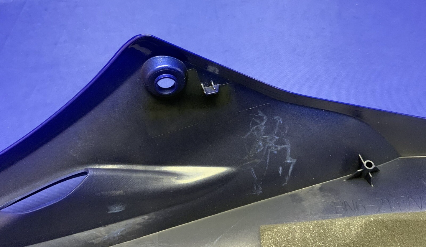 Yamaha Left Upper Fairing (Blue) YZF-R6 2017-2024 OEM BN6-2117V-00-P0
