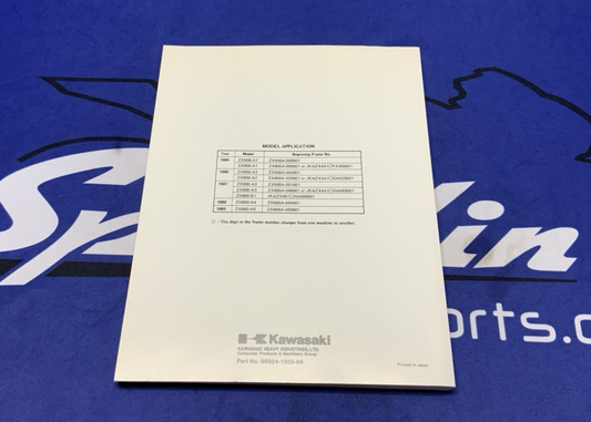 Kawasaki GPZ500/600R Service Manual 1985-1989 OEM 99924-1055-04