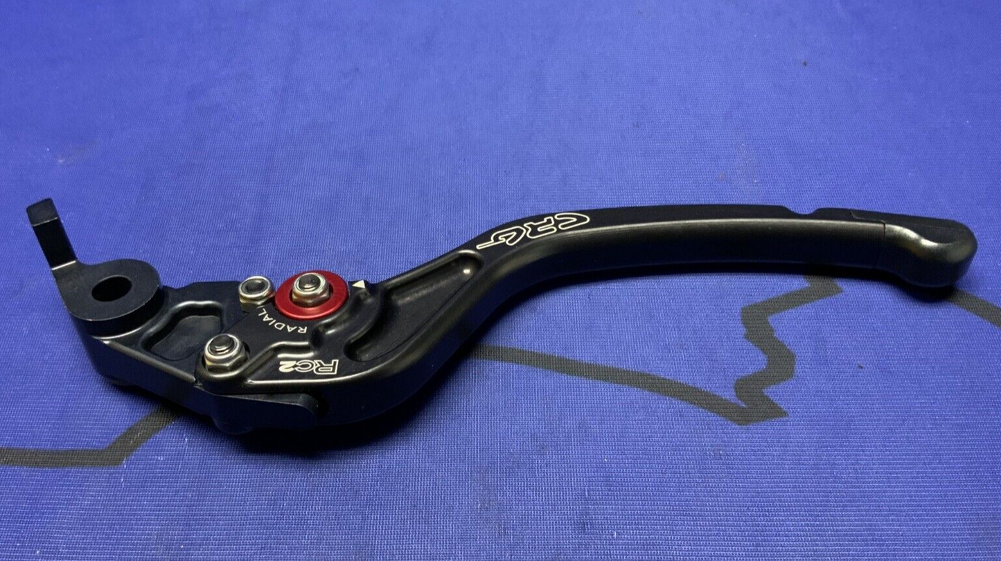 CRG RC2 Brake Lever Standard Black & Red Hypermotard 2007-2008 2RB-513-T-B