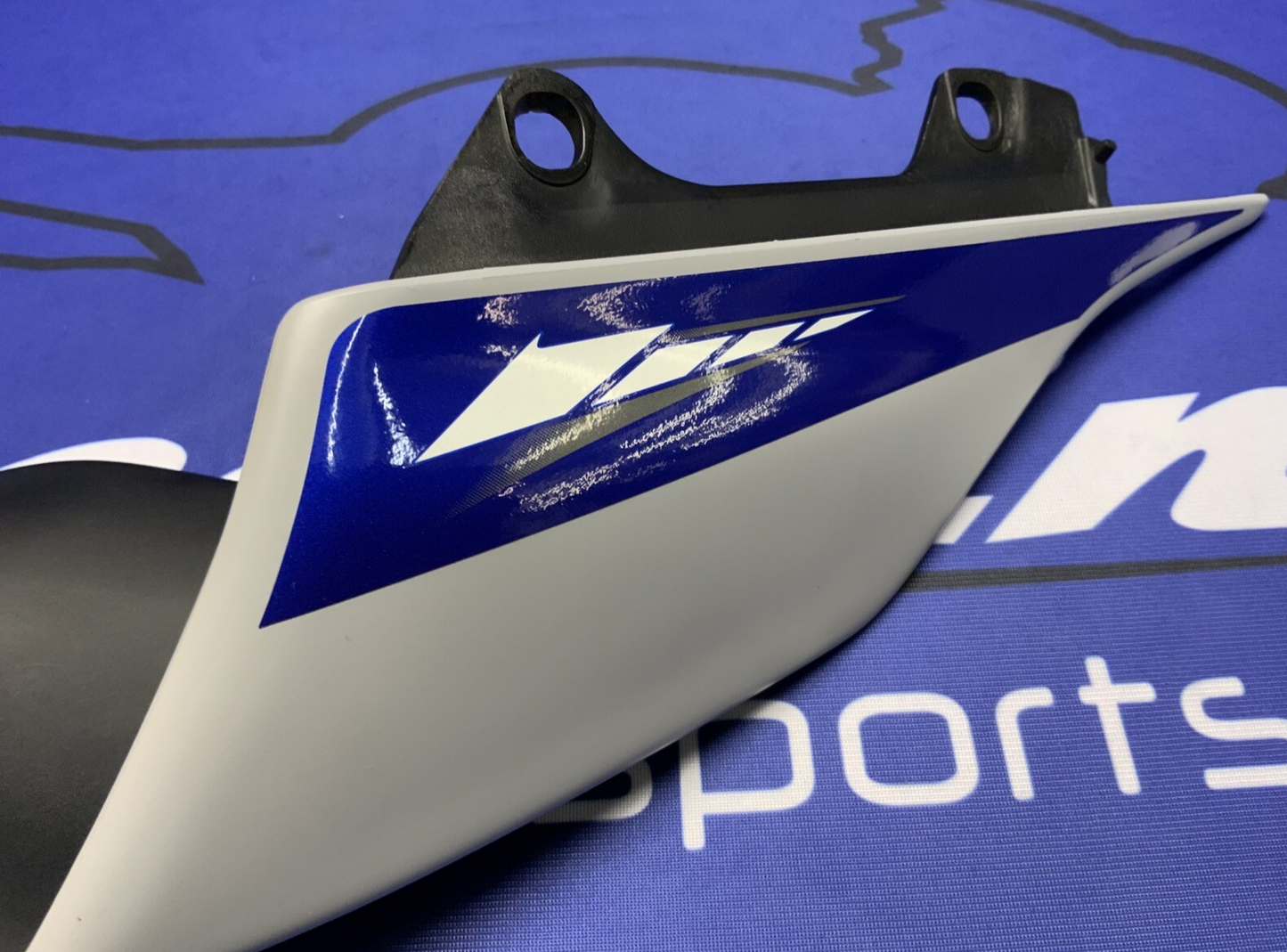 Yamaha Left Tail Fairing (Gray & Blue) YZF-R6 2017-2024 OEM BN6-W2171-50-P5