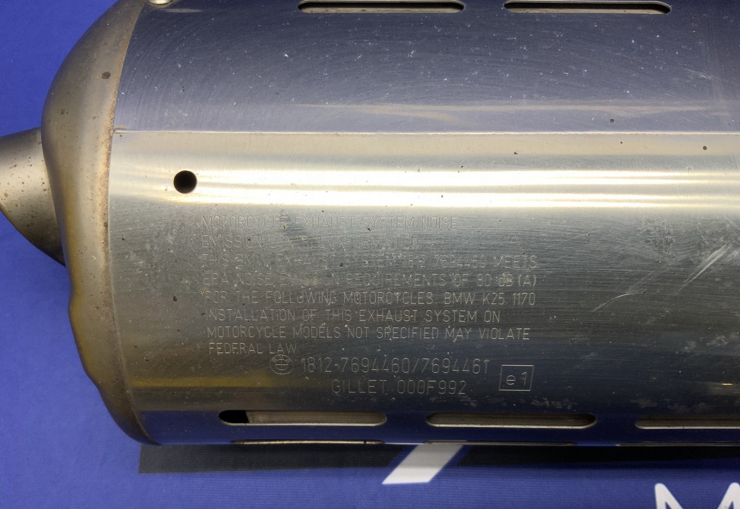 BMW Exhaust Muffler R1200GS 2004-2010 OEM 18127694462