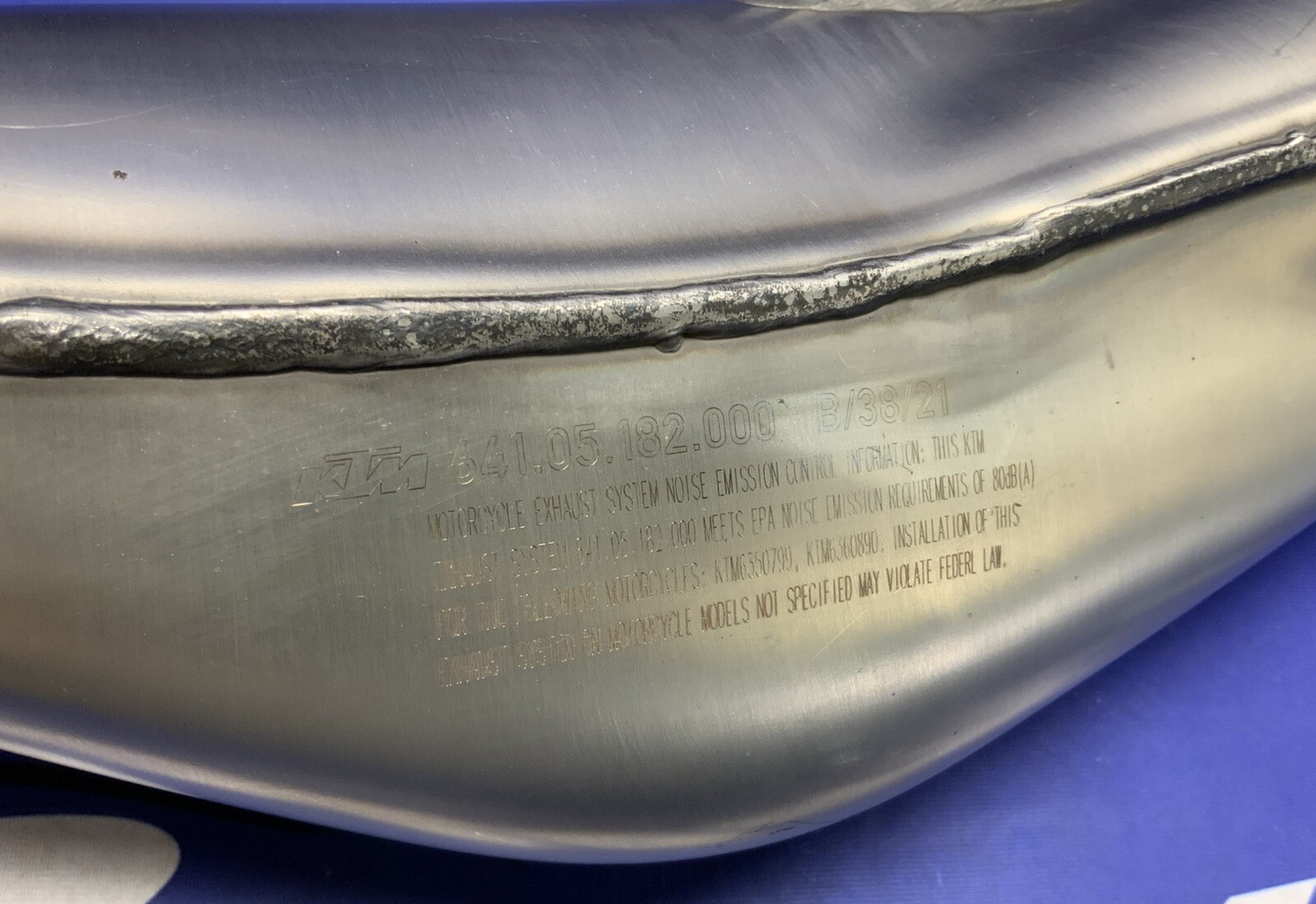 KTM Muffler Exhaust Slip-On 790, 890 Duke R 2020-2023 OEM 64105182000