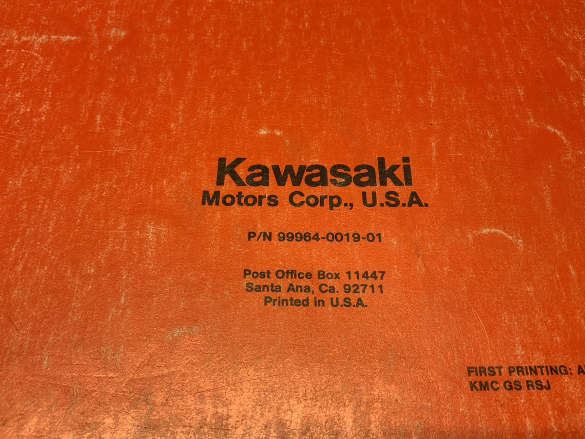 Kawasaki KG700/1000B Service Manual 1977-1982 OEM 99964-0019-01