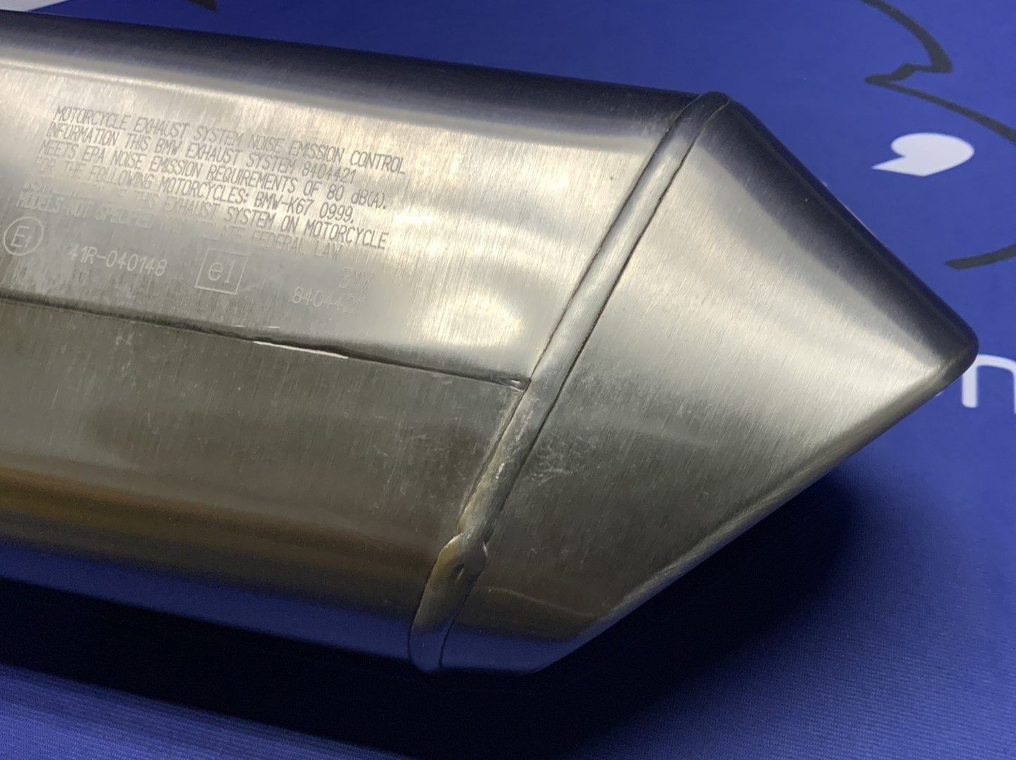 BMW Exhaust Muffler S1000RR 2019-2025 OEM 18518564952