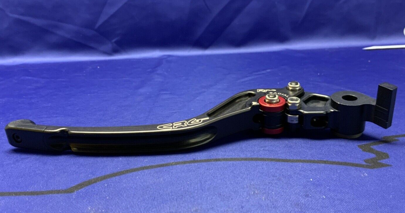 CRG RC2 Brake Lever Standard Black & Red Hypermotard 2007-2008 2RB-513-T-B