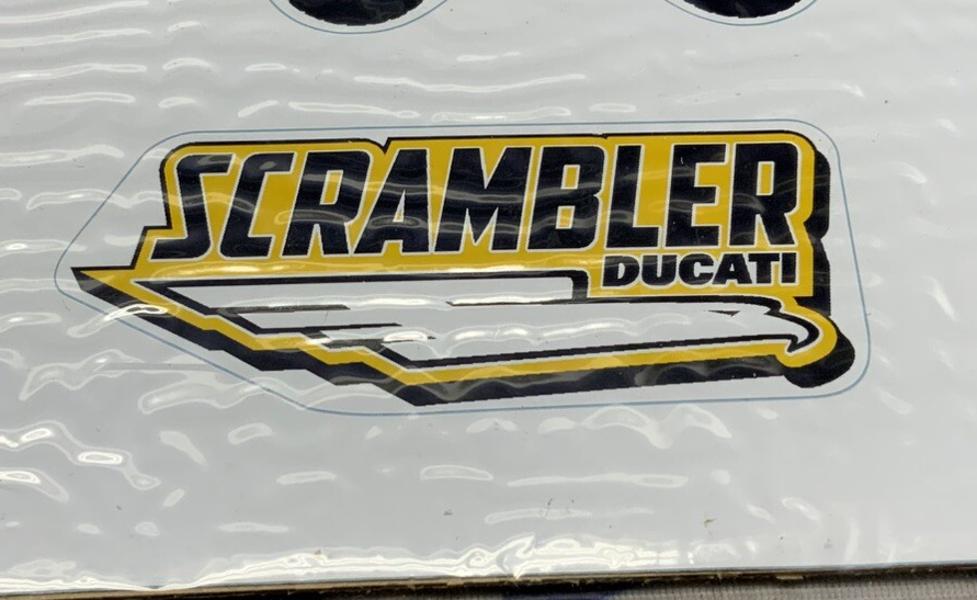 Ducati "Lifestyle Logo" Scrambler Stickers OEM 987691868