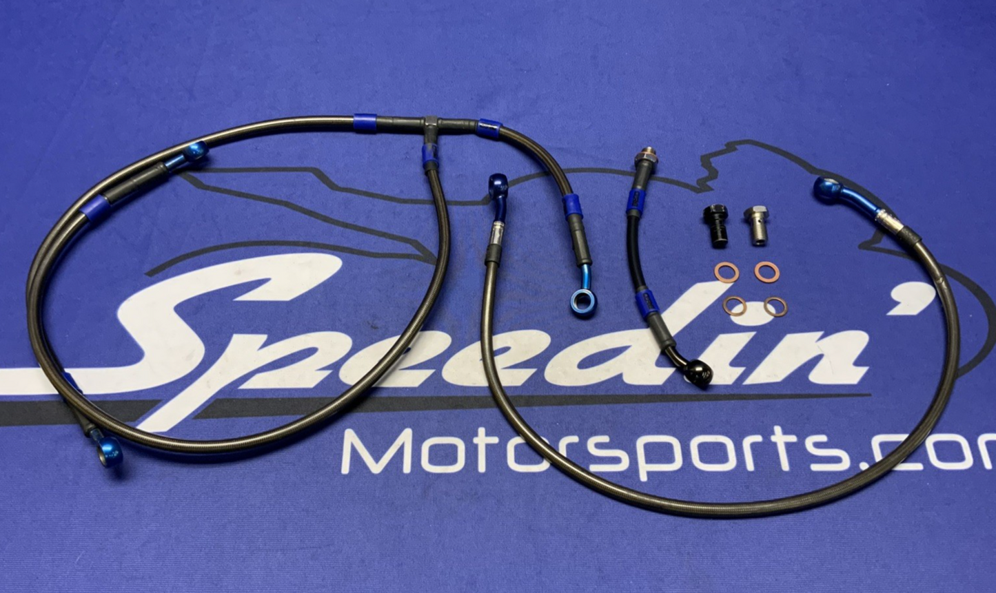 Core Moto Brake Line Set (Black &Blue) YZF-R6 2017-2024 CT2047