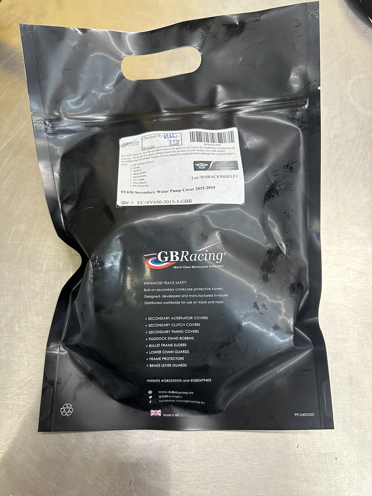 GB Racing Suzuki SV650 2015-2024 Secondary Water Pump Cover