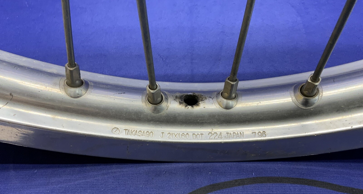 Yamaha Front Wheel Assembly YZ125-250 1990-1998 OEM 4SS-25111-01-00