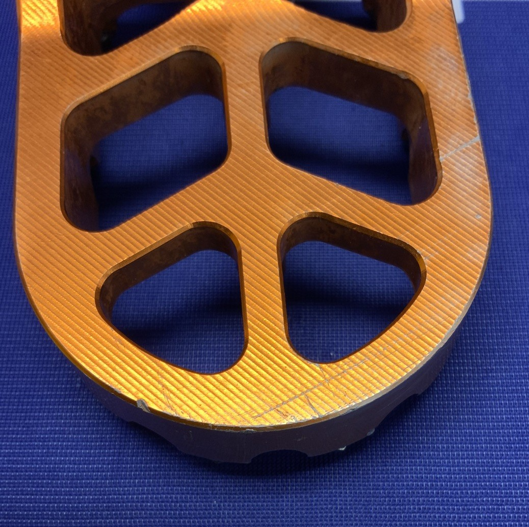 KTM Footrest Pegs Orange 125/250/450 2007-2012 OEM 5030314013390