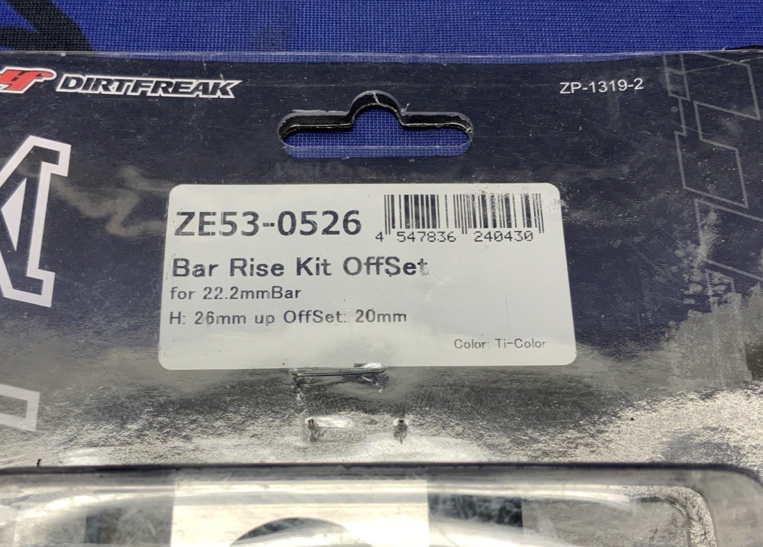 Zeta Racing Bar Rise Kit Offset (22.2mm Bar) ZE53-026