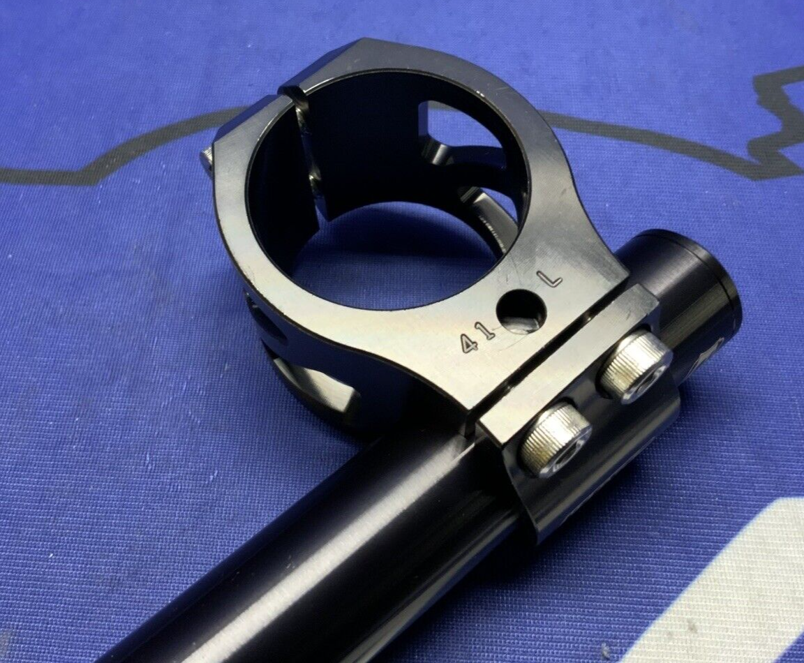 Driven Racing Standard Clip-On Handle Bar Set Left & Right (Black) 41mm DCLO-41