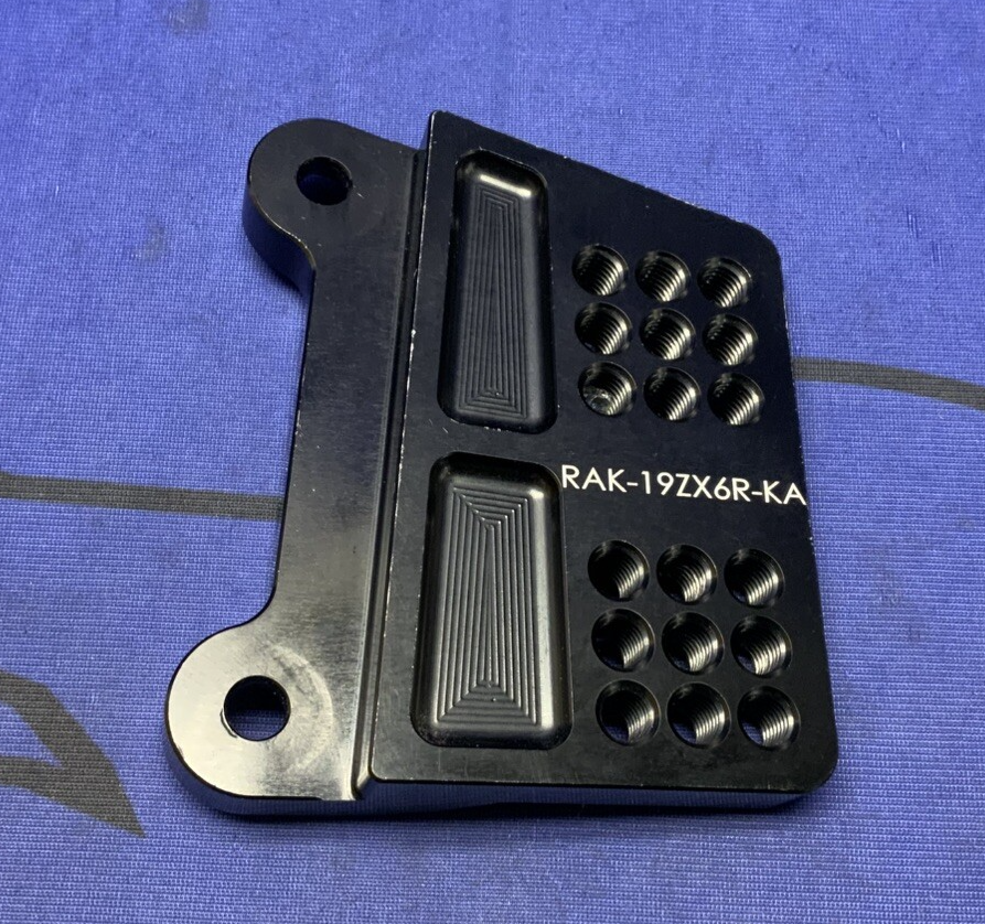 Graves Motorsports Right Hand Rear Set Bracket ZX-6R 2019-2023 RAK-19ZX6R-KA